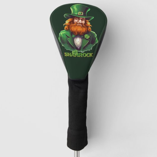 Leprechaun Hideaway Golf Headcover (Vorderseite)