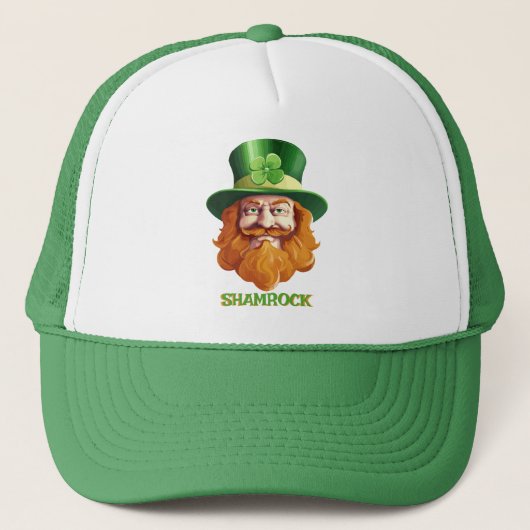Leprechaun Hideaway Truckerkappe (Vorderseite)