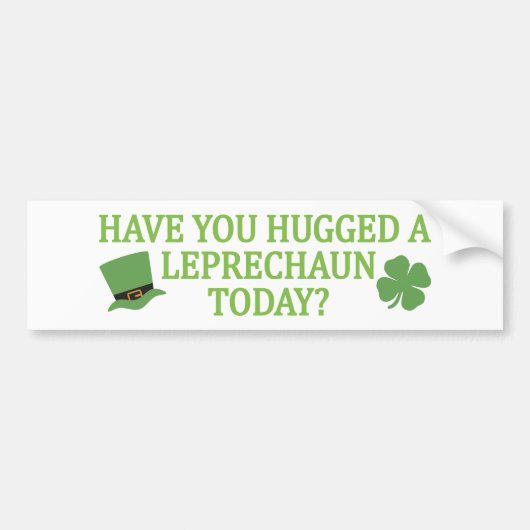 Leprechaun Hug Autoaufkleber (Vorne)