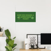 Leprechaun Hug benutzerdefiniertes Poster (Heimbüro)