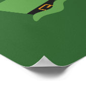 Leprechaun Hug benutzerdefiniertes Poster (Ecke)