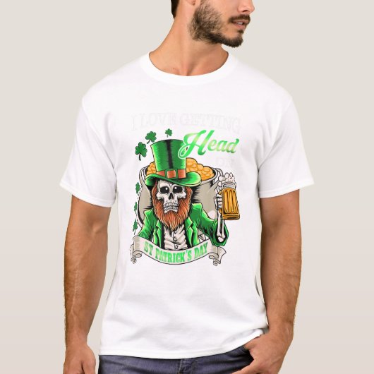 Leprechaun I Love Getting Head On T-Shirt (Vorderseite)