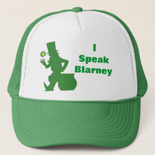LEPRECHAUN ICH SPRECHE BLARNEY Hut Truckerkappe