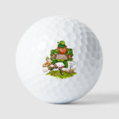 Leprechaun in Green, Happy Saint Patrick's Day Golfball (Vorderseite)