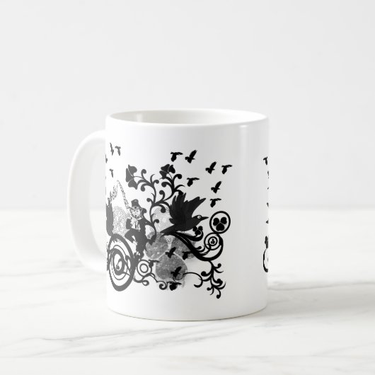 Leprechaun in Schwarz Kaffeetasse (Vorderseite Links)