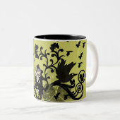 Leprechaun in Schwarz Zweifarbige Tasse (VorderseiteRechts)