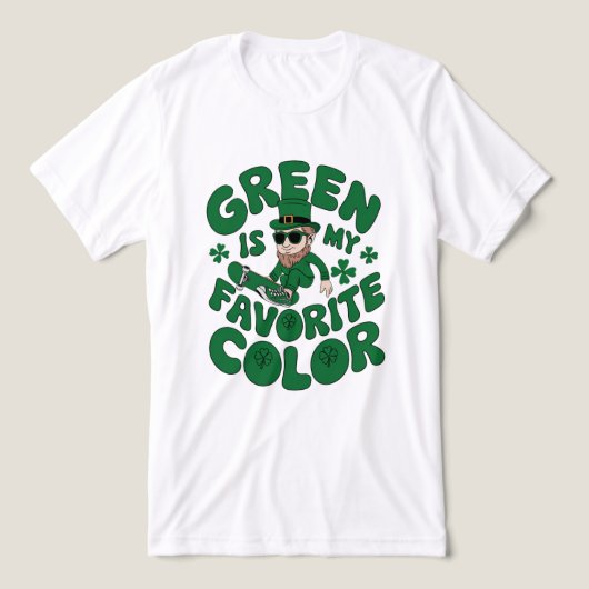 Leprechaun in Sneakers Tri-Blend Shirt (Design Vorderseite)