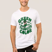 Leprechaun in Sneakers Tri-Blend Shirt (Vorderseite)
