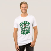 Leprechaun in Sneakers Tri-Blend Shirt (Vorderseite voll)