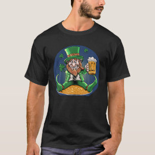 Leprechaun Irish Clover St Patrick's Day T-Shirt