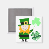 Leprechaun Irish Folklore Fairy Elf Art Niedlicher Magnet (Vorderseite/Rückseite)