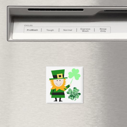 Leprechaun Irish Folklore Fairy Elf Art Niedlicher Magnet (In Situ (Geschirrspüler))