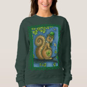 LEPRECHAUN IRISH SQUIRREL, ST. PATRICK'S DAY Lucky Sweatshirt (Vorderseite)