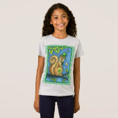 LEPRECHAUN IRISH SQUIRREL, ST. PATRICK'S DAY Lucky T-Shirt (Vorne ganz)