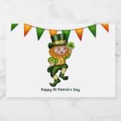 Leprechaun Irish whiskey St Patrick's Day Party Alkoholflaschenetikett (Einzelnes Label)