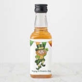 Leprechaun Irish whiskey St Patrick's Day Party Alkoholflaschenetikett (Vorderseite)