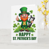 Leprechaun Joy Faux Gold Foil Card Karte (Gelbe Blume)