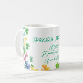 Leprechaun Juice Inside bunte Blätter Kaffeetasse