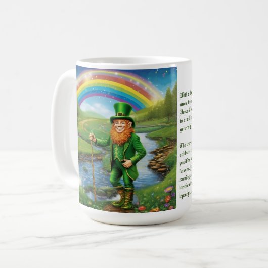 Leprechaun Kaffeetasse (Vorderseite Links)