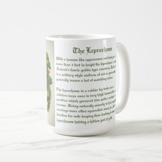 Leprechaun Kaffeetasse (VorderseiteRechts)