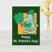 Leprechaun Karte (Gelbe Blume)