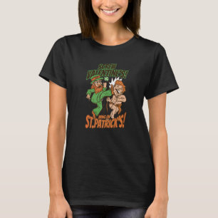 Leprechaun Kick Cupid Screw Valentines Bring On St T-Shirt