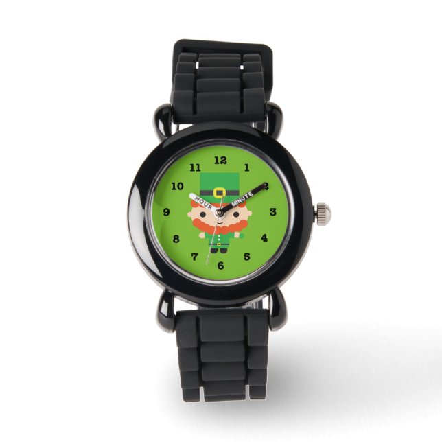 Leprechaun Kid's Watch (mit Zahlen) Armbanduhr (Vorderseite)