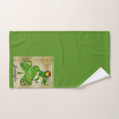 Leprechaun Kleeblatt "Happy St. Patrick's" Badhandtuch Set (Handtuch)