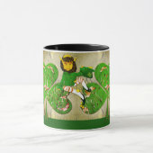 Leprechaun Kleeblatt "Happy St. Patrick's" Tasse (Zentrum)