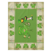 Leprechaun Kleeblatt "Happy St. Patrick's Tischdecke (Vorderseite)