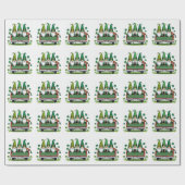 Leprechaun Kleeblatt irish music Geschenkpapier (Flach)