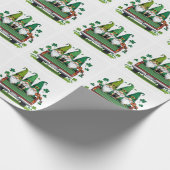 Leprechaun Kleeblatt irish music Geschenkpapier (Ecke)