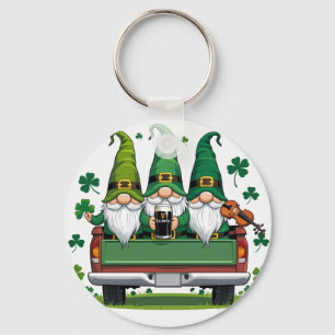 Leprechaun Kleeblatt irish music Schlüsselanhänger