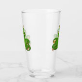 Leprechaun Kleeblatt St. Patrick's Day Glass Glas (Links)