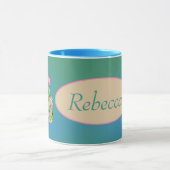 Leprechaun Kleeblatt St. Patrick's w/Name Tasse (Zentrum)