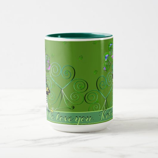 Leprechaun Kleeblatt Tasse (Zentrum)