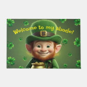 Leprechaun & Kleeblatts Door Mat Fußmatte (Vorderseite)
