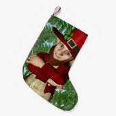 Leprechaun Kleiner Weihnachtsstrumpf (Vorderansicht (hängend))