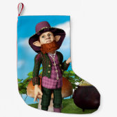 Leprechaun Kleiner Weihnachtsstrumpf (Vorderseite)