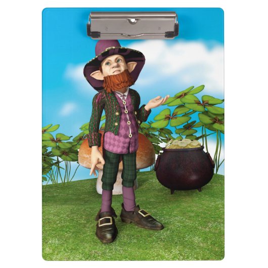 Leprechaun Klemmbrett (Vorderseite)
