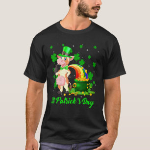 Leprechaun Kuh Shamrock Kuh St Patricks Tag T-Shirt