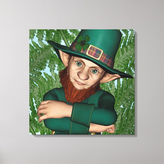Leprechaun Leinwanddruck (Vorderseite)
