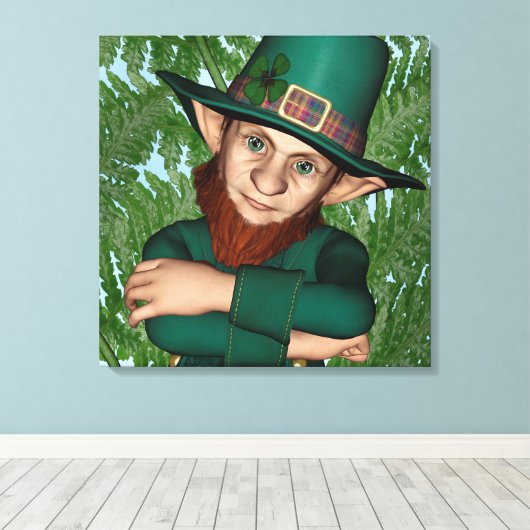 Leprechaun Leinwanddruck (Insitu (Holzboden))
