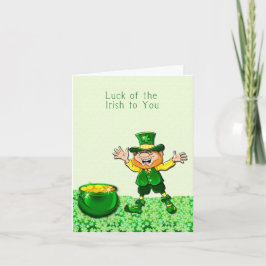 Leprechaun Luck der irischen Karte