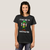 Leprechaun Mask St Patricks Day Kiss Me I bin iris T-Shirt (Vorne ganz)