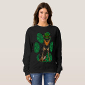 Leprechaun Miniature Pinscher St Patricks Day Sham Sweatshirt (Vorne ganz)