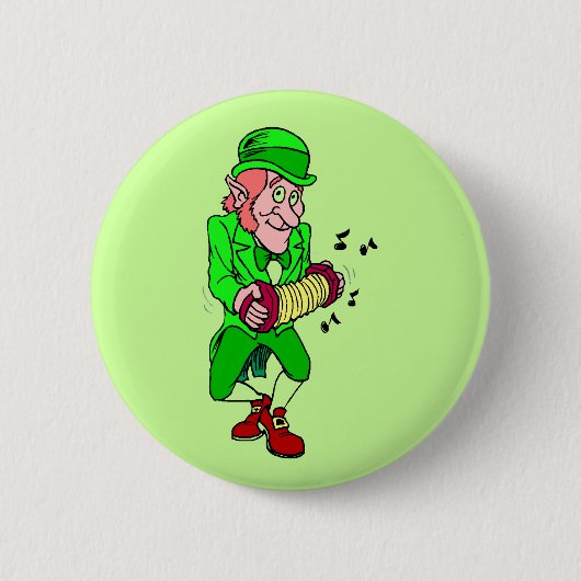 Leprechaun mit Accordian Button (Vorderseite)