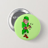 Leprechaun mit Accordian Button (Vorne & Hinten)