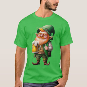 Leprechaun mit Bierbrauerei am St. Patrick's Day T-Shirt