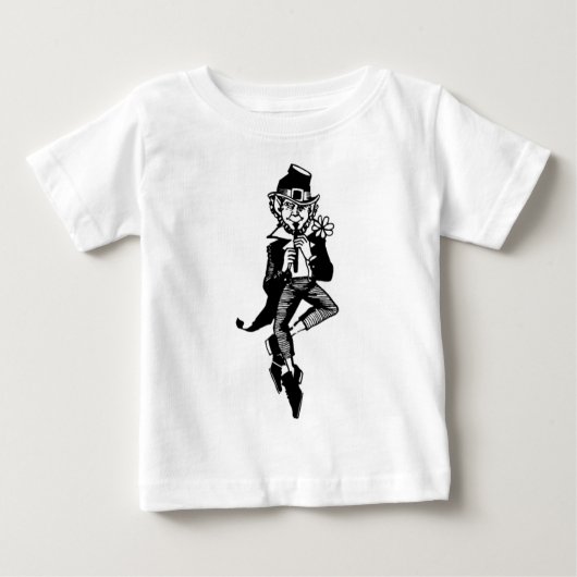 Leprechaun mit Flute Baby T-shirt (Vorderseite)